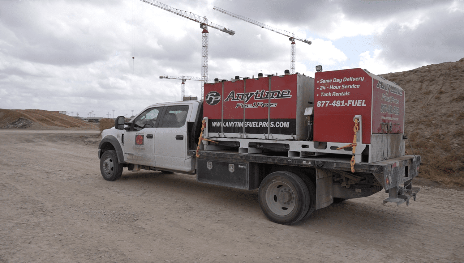 Anytime Fuel Pros diesel delivery truck. From refineries to job-sites, AFP keeps America fueled. 